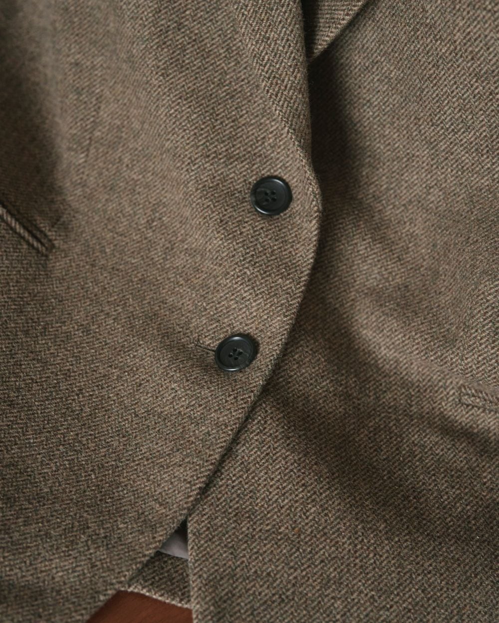 ànuke】Herringbone Wool Jacket | LASHIC