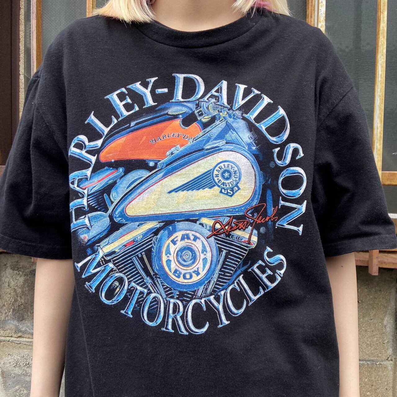 Harley-Davidson ハーレーダビッドソン フロントロゴプリント Tシャツ