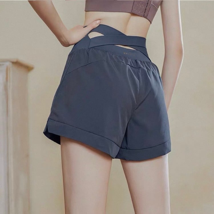 クロスバック スリット入り ショート丈 ショートパンツ 3カラー 00116