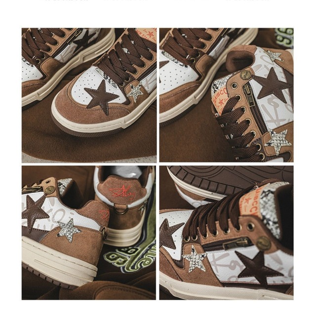 スターパッチミックスローカットスニーカー   R01547