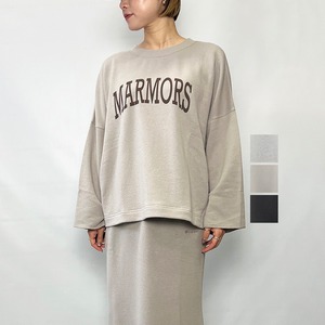 marmors マルモア sweat loose pullover 0226409105 2026秋冬新作 [送料無料]