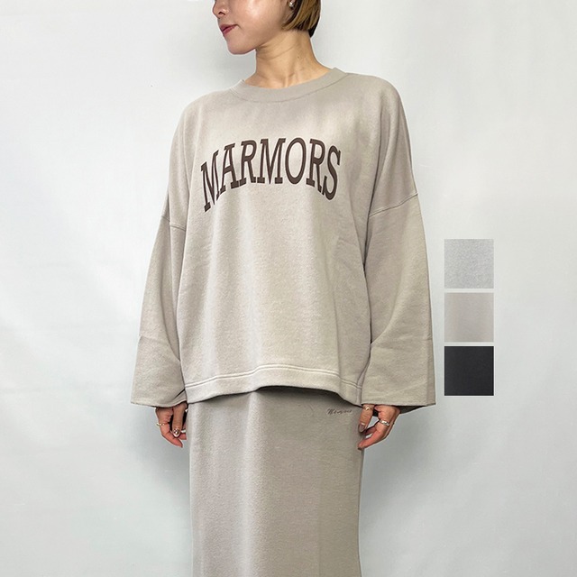 marmors マルモア sweat loose pullover 0226409105 2026秋冬新作 [送料無料]