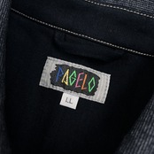 PAGERO パジェロ ワッペン付き デニム切替 スタジャン ジャケット ブルゾン サイズ LL /メンズ/インディゴネイビー系/メンズ/アンジェロ