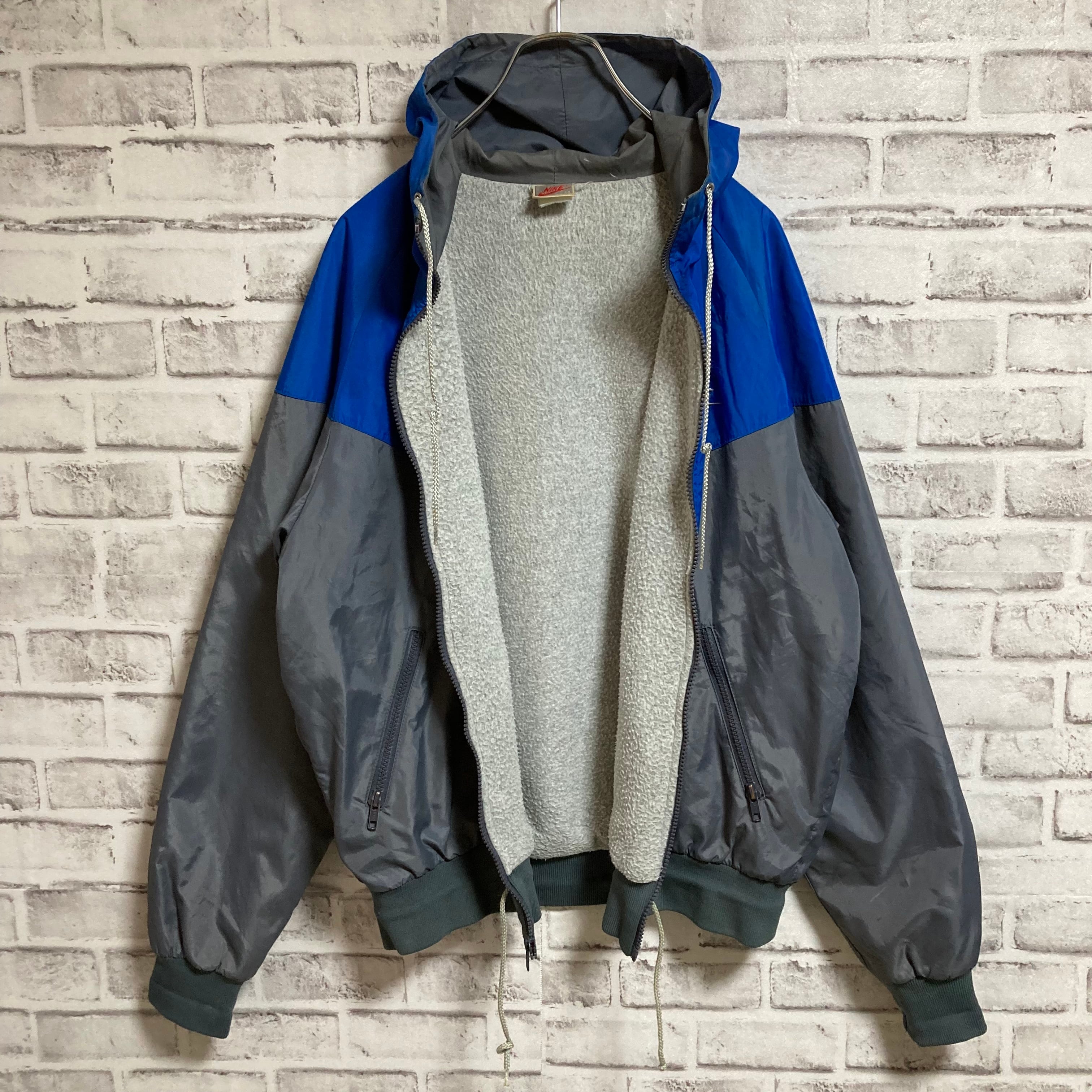 【NIKE】90s Nylon Hoodie L相当 USA規格 ナイキ 銀タグ 切替 ...