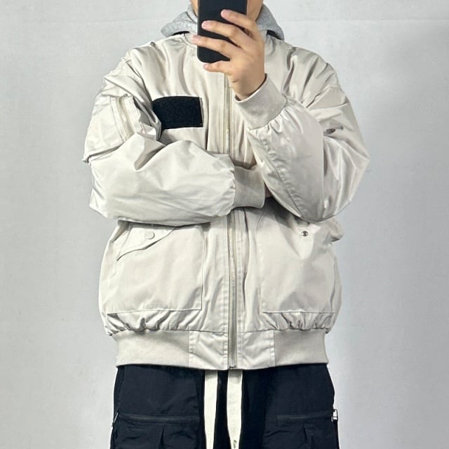 ダウンジャケット メンズ ダウンコート ショート丈 ブルゾン 開襟 白鴨