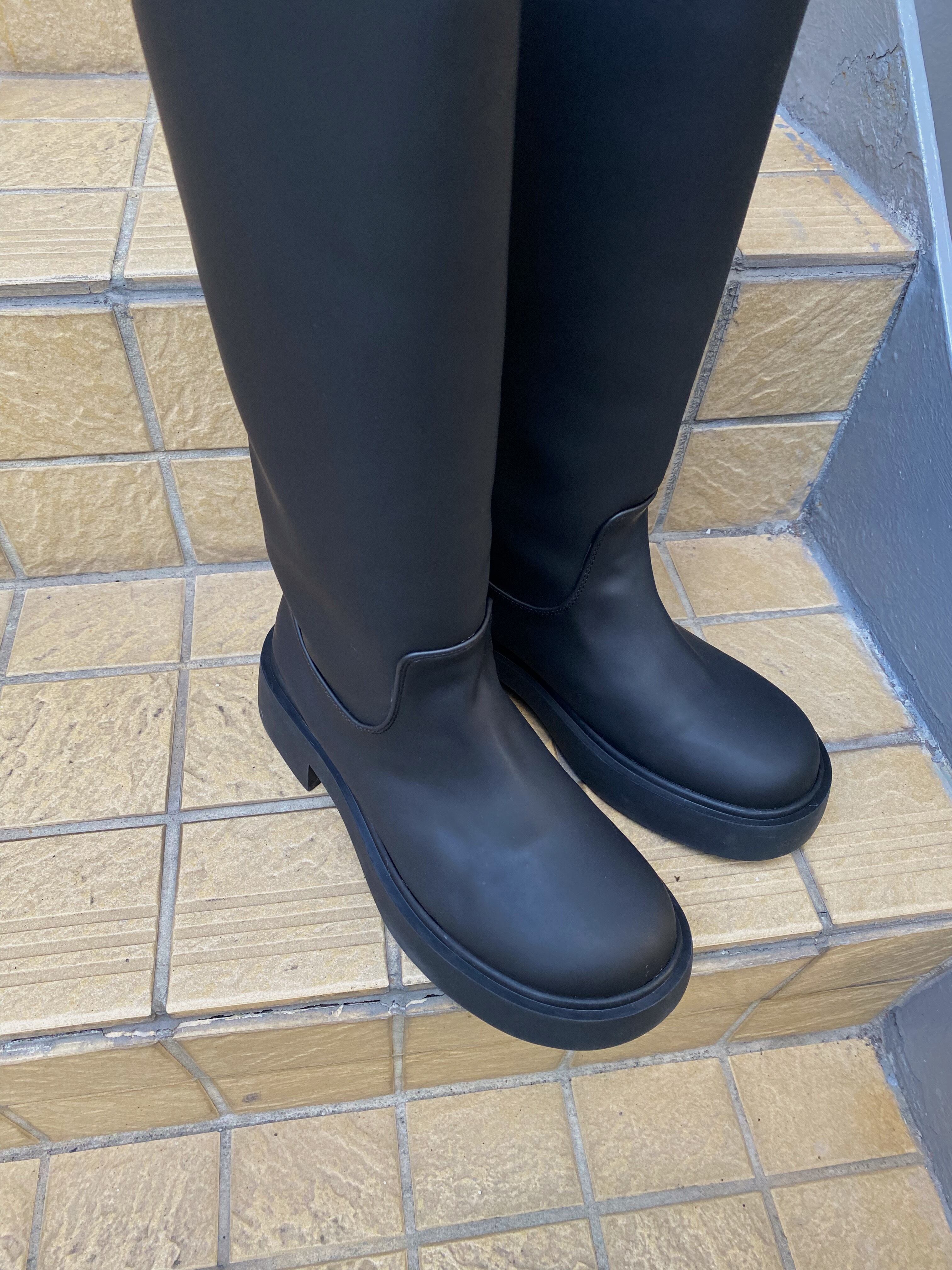 platform soft leather long boots | nananamoe platform soft leather long boots | nananamoe