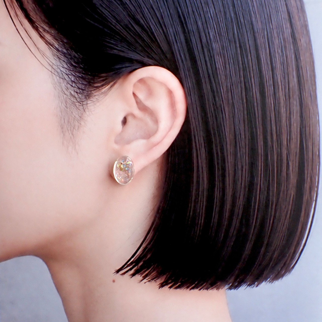 海月ピアス/樹脂/イヤリング