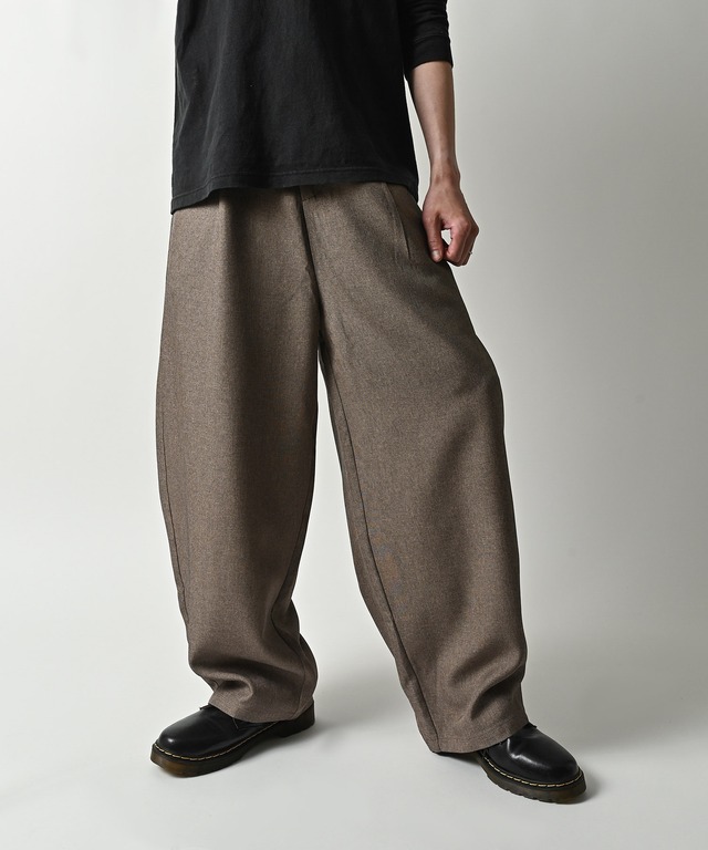 ATELANE All-over pattern twill curve pants (CAMO) 25A-28070
