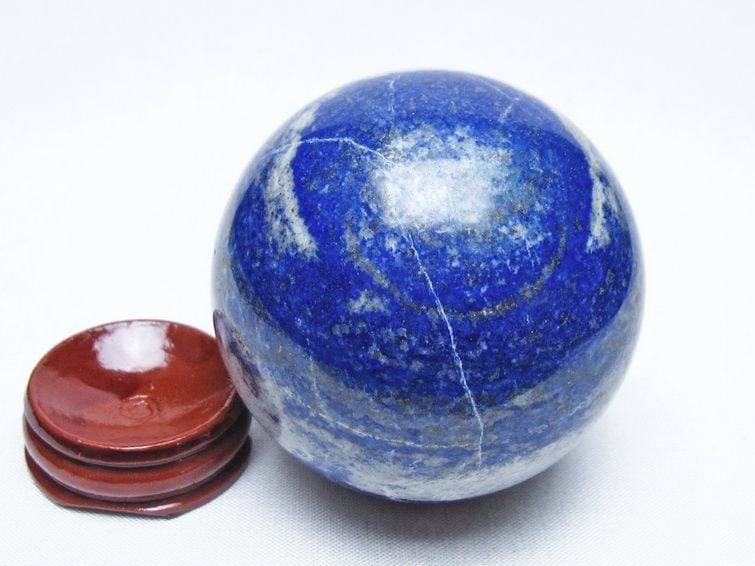 ラピスラズリ 丸玉 62mm スフィア 置物 一点物 151-10024 | 天然石