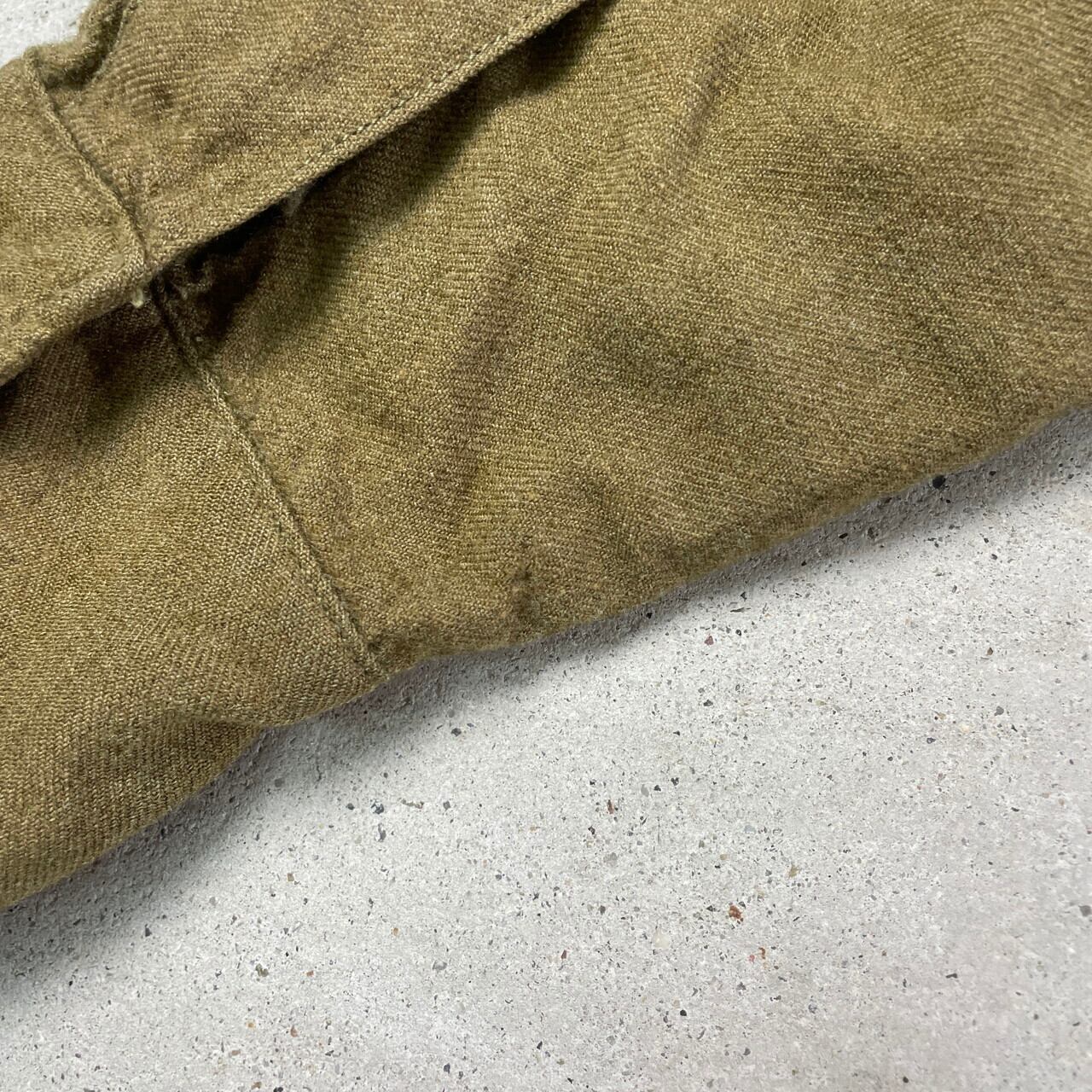 40年代 U.S.ARMY 米軍実品 ウール ミリタリーシャツ マスタードシャツ