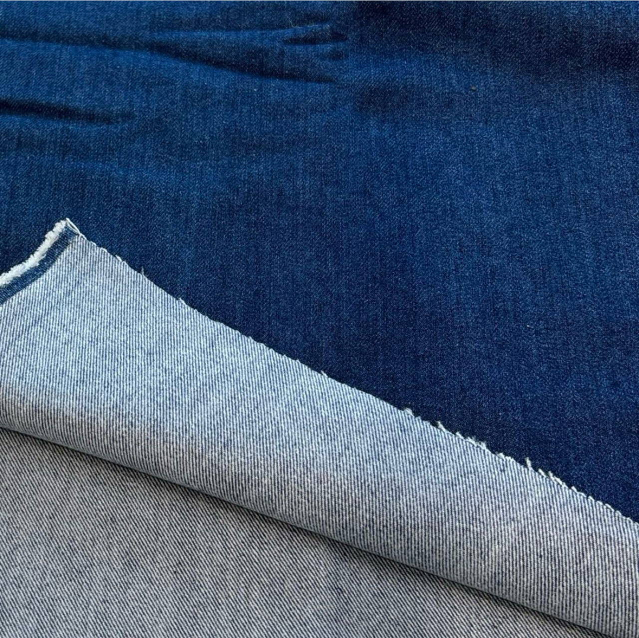 ★TB653◆1m◆倉敷児島バイオヴィンテージブリーチデニム生地◆オリジナル◆約11オンス