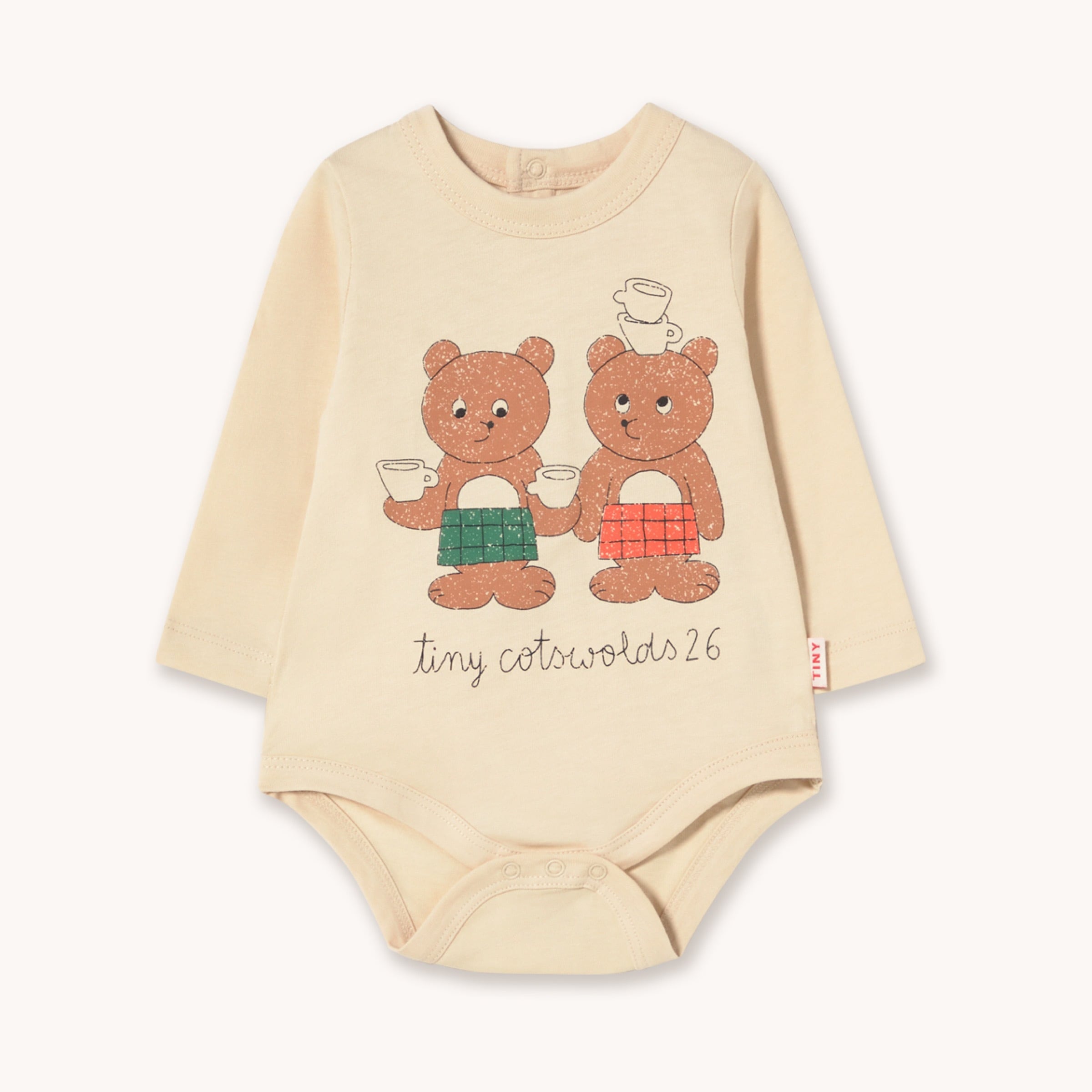 【DROP2】TINYCOTTONS / TINY TEA ROOM GRAPHIC BODY - vanilla
