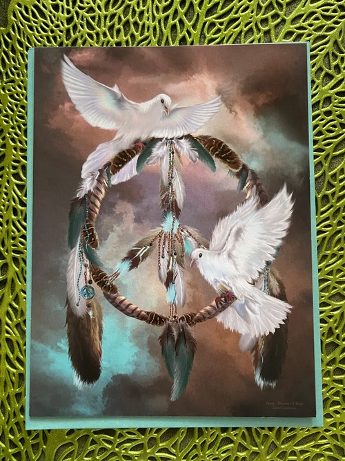 ◆白い鳩と~ ◆ Greeting card ◆ Massage card/ greeting card  ◆イギリスよりの画像