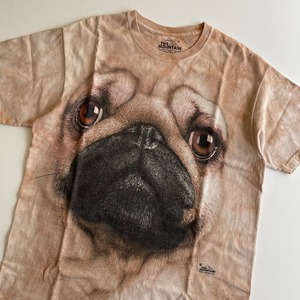 -USED- THE MOUNTAIN  PUG DIE DYE T-SHIRTS -BEIGE- [M]