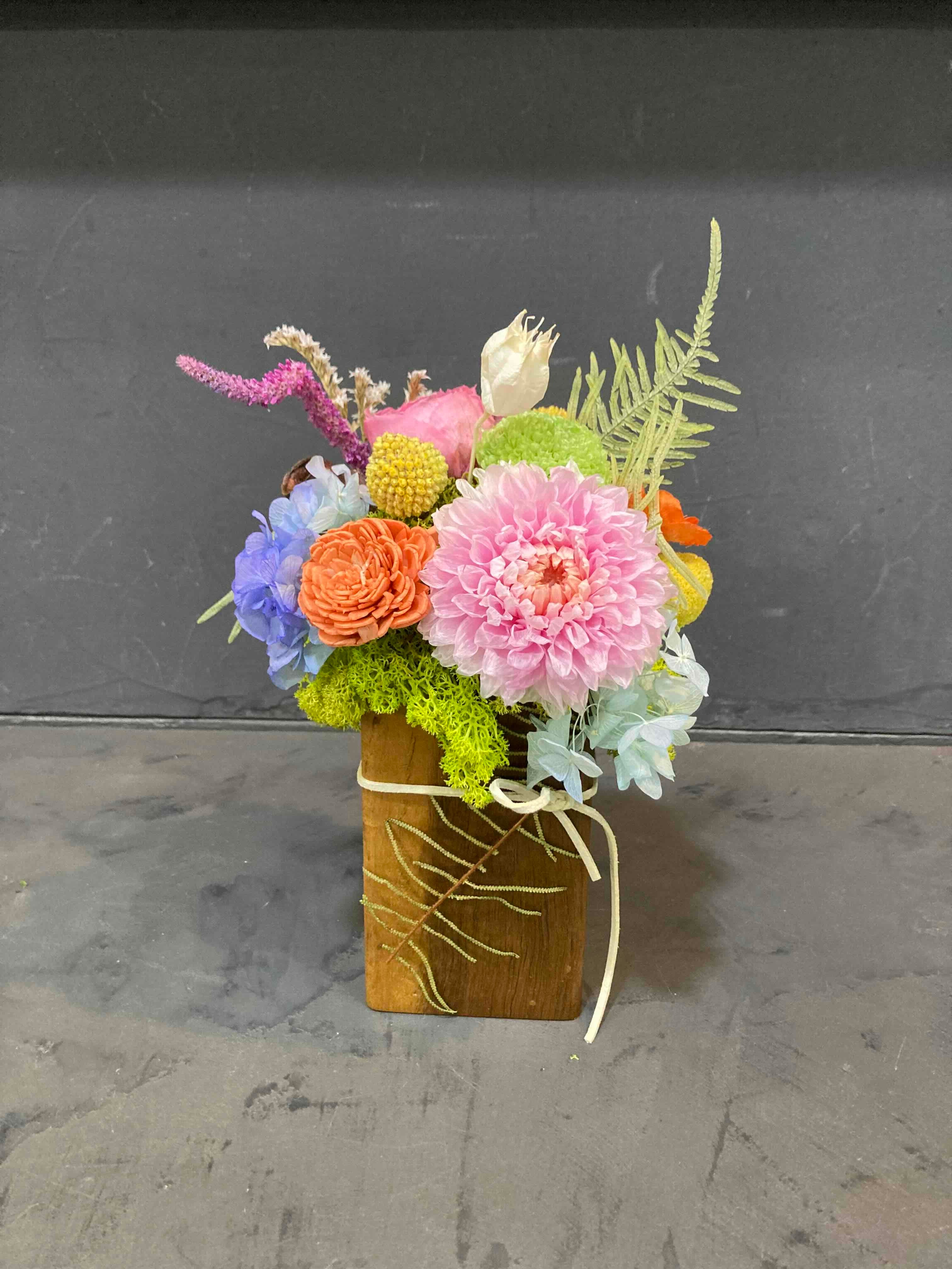 【5月６～10日着】母の日寄せ植えバスケット「ハーモニー」早期ご予約割中‼