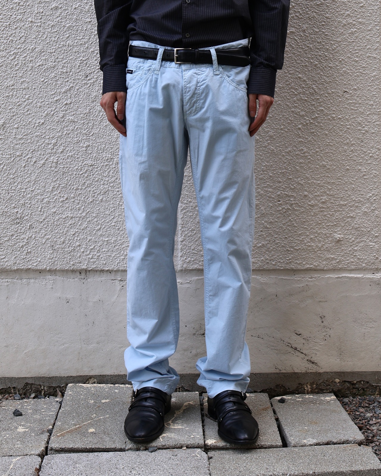 【DOLCE&GABBANA】coloring slim fit trousers