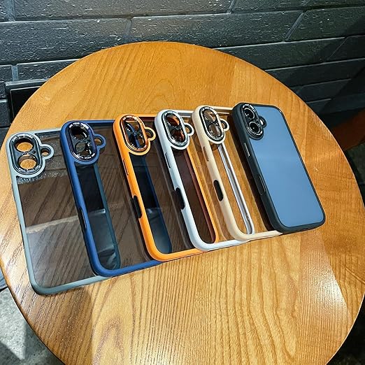 iyite iPhone 16 ケース、一体型カメラレンズ保護機能付き、[ミル