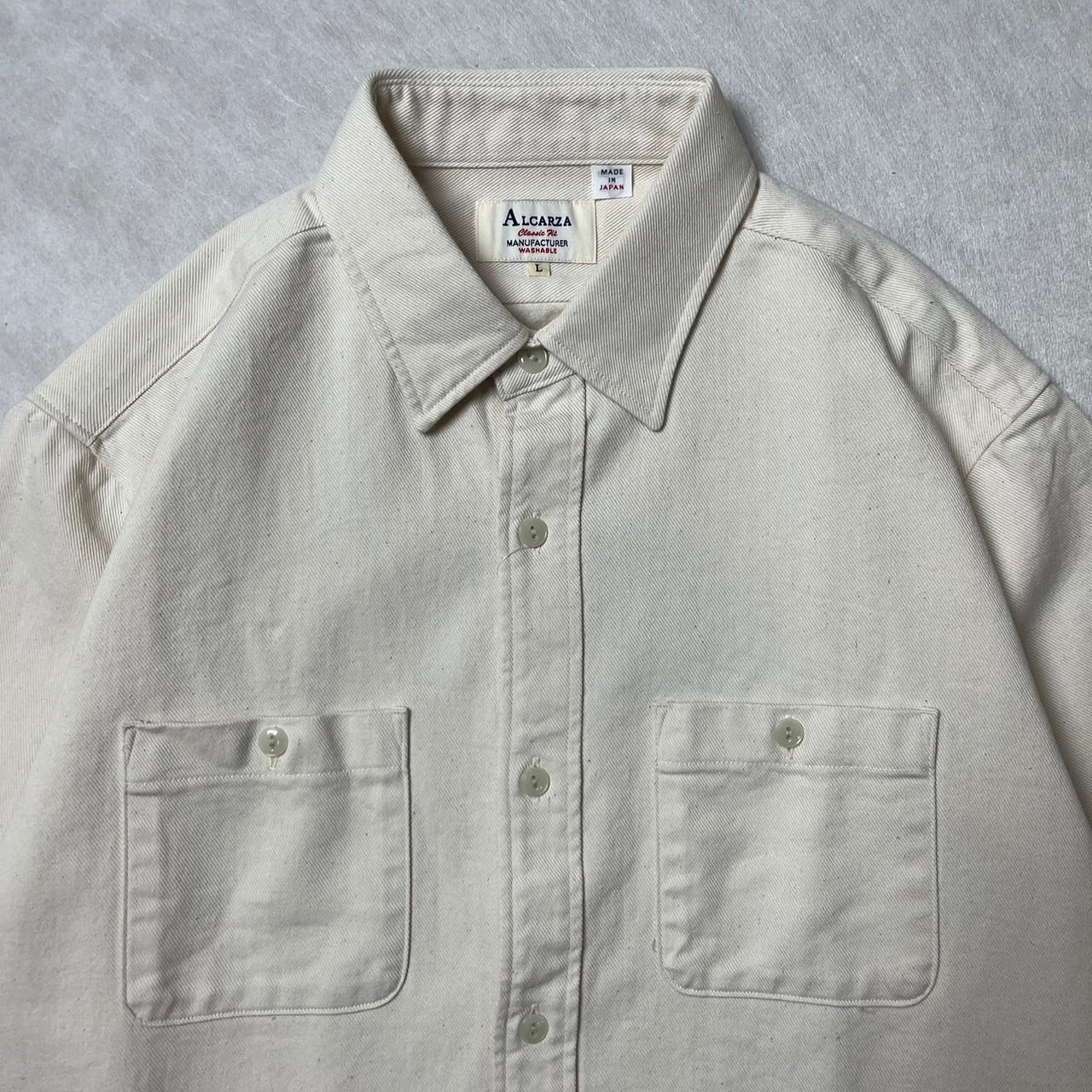 シャツ 627-02 10Sツイルワークシャツ レギュラーフィット 日本製 定番