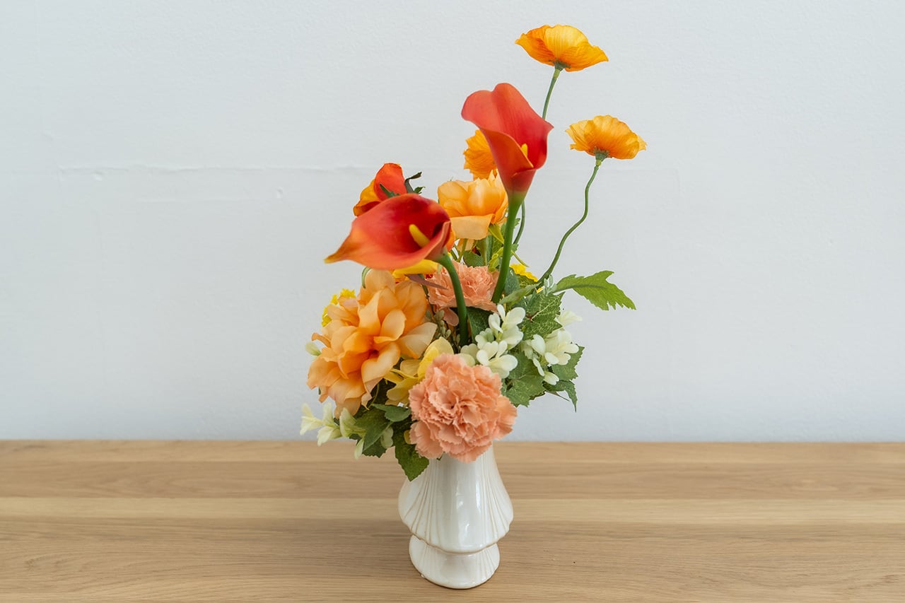 アーティフィシャルフラワー・アレンジメント（ピオニー／2色） by