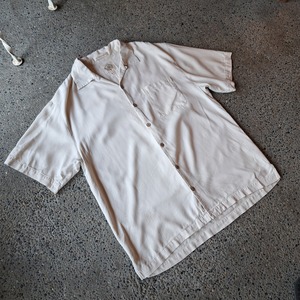 背面刺繍 シルクハバナシャツ used [407011]