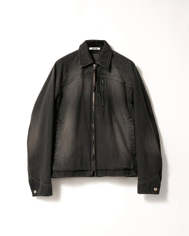 【NTN】BETA ZIP UP DENIM BLOUSON BLACK BROWN