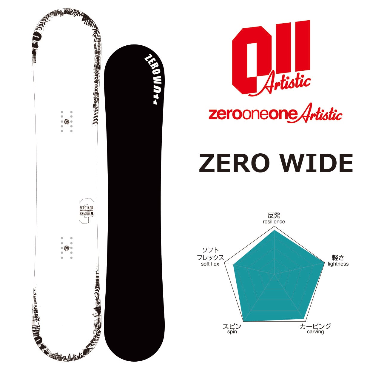 スノーボードセット 011 Artistic レディース 2点セット 146cm 