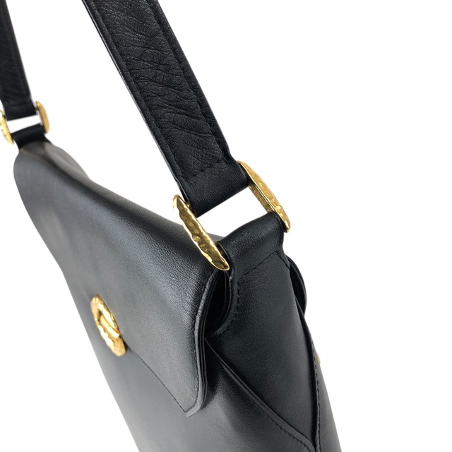 GIVENCHY ジバンシィ ショルダーバッグ ブラック ロゴ レザー vintage ヴィンテージ オールド c78vb7