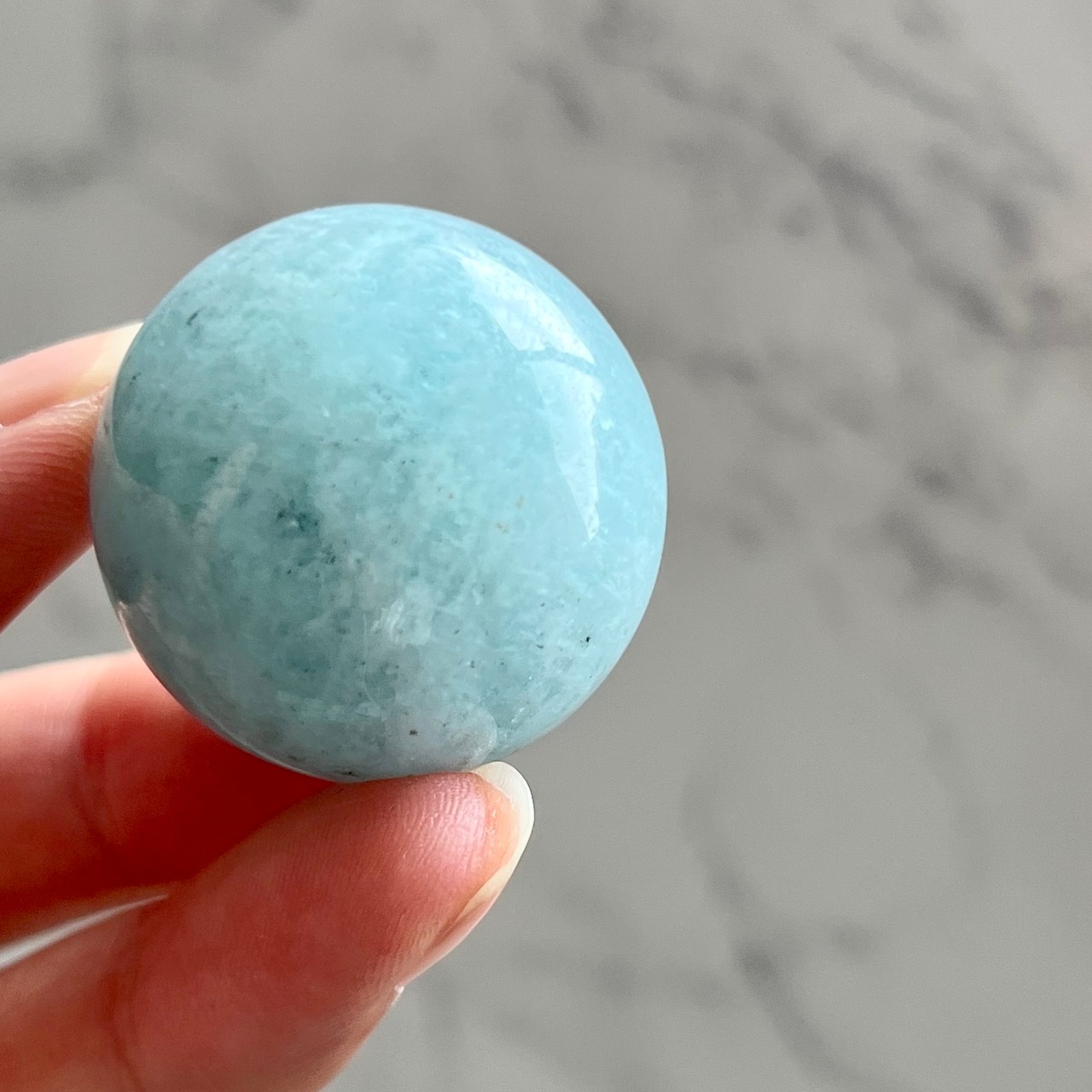 スターアクアマリンスフィアA*天然石インテリア*パワーストーン*置き物