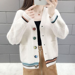 トップス アウター カーディガン レディース 送料無料 6色 Vネック ボーダー マルチカラ― ショート丈 長袖 前開き ニット かわいい 大人可愛い きれいめ シンプル 大人女子 こなれ感 キュート ガーリー エレガント モダン フリーサイズ 青 ブルー ピンク オレンジ チェック柄 格子柄 グレンチェック 春 秋 冬 10代 20代 オフィス ビジネス OL 通勤 デート お出かけ 女子会 休日 イベント 旅行 着回し 普段使い 重ね着 韓国系 オルチャン 楽ちん 防寒 体系カバー インスタ映え