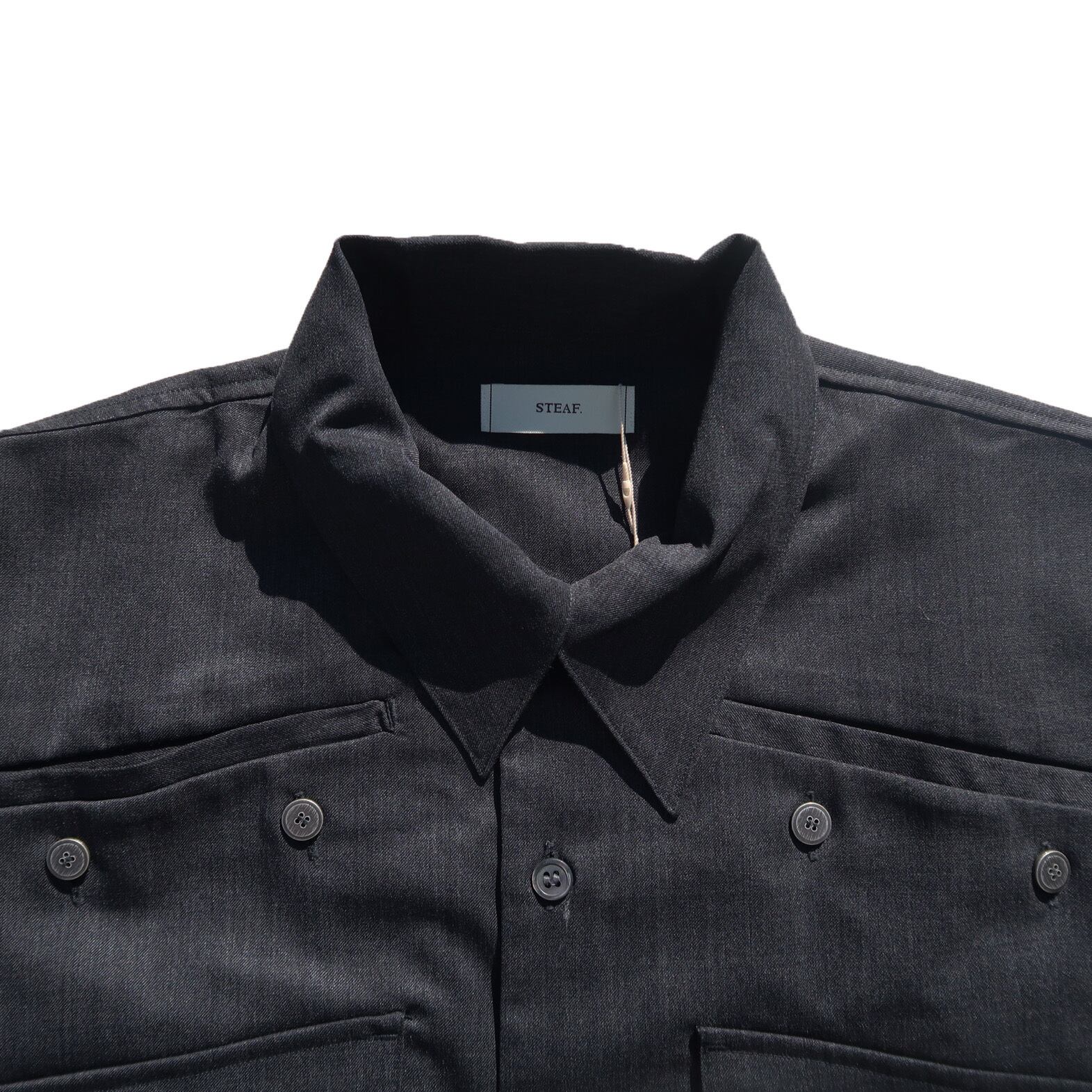 STEAF 24AW LAYER SHIRTS (Concrete Black) | Moore
