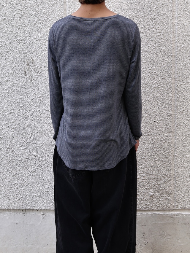 glitter border long sleeve top