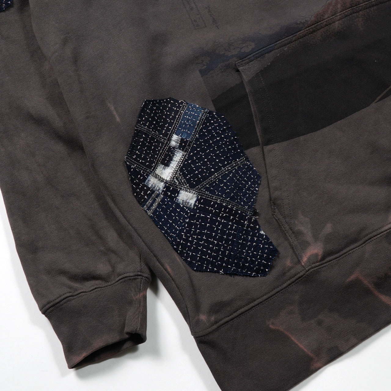 SASHIKO PATCH HOODIE