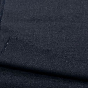 ★NY894◆3ｍ◆ラスト1点！ウールポリエステル混ラメ平織り生地◆ネイビー