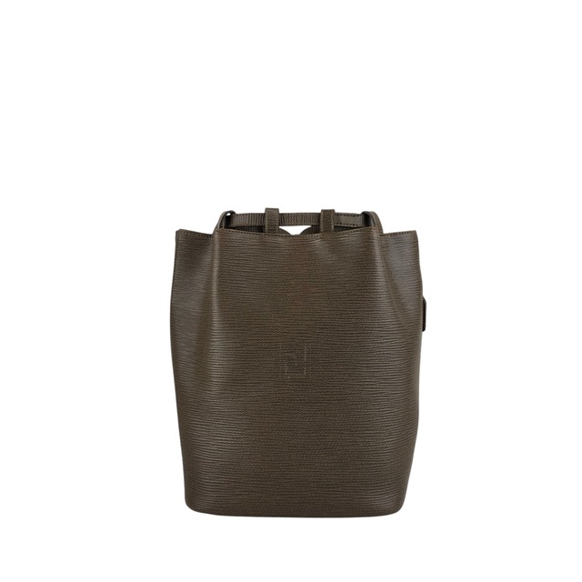 FENDI フェンディ ショルダーバッグ ブラウン FFロゴ レザー 巾着 2WAY vintage ヴィンテージ オールド z6vszr