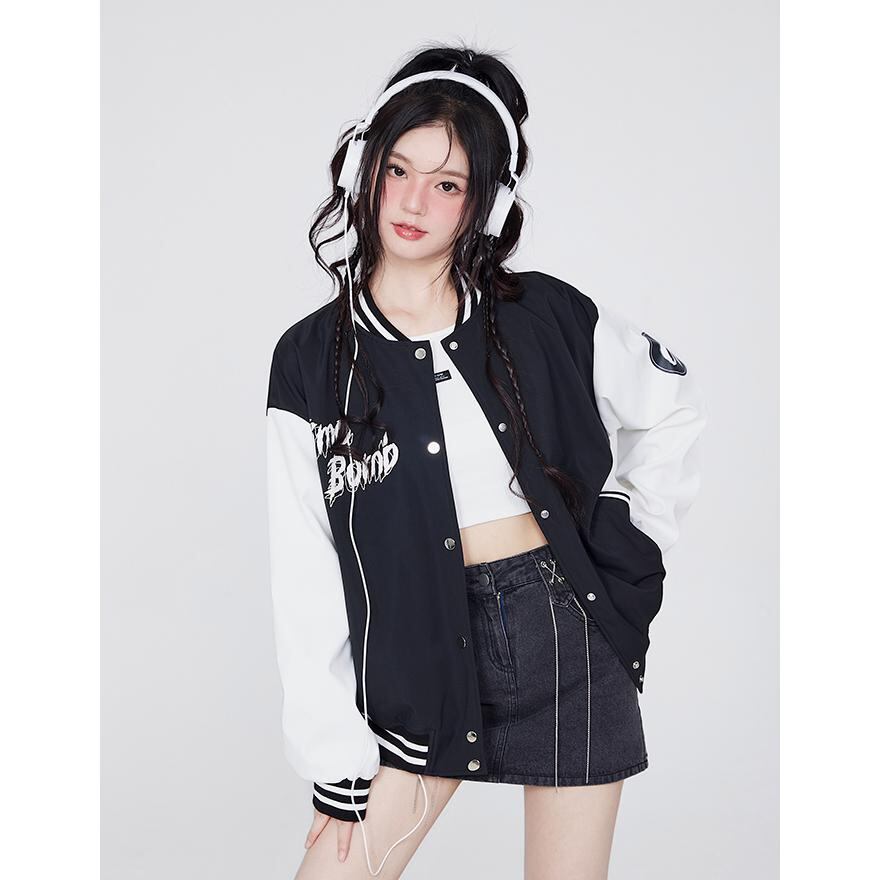 SEASONZ サブカル系 CRAZYGIRL 長袖 ジャケット トレーナー ロゴ