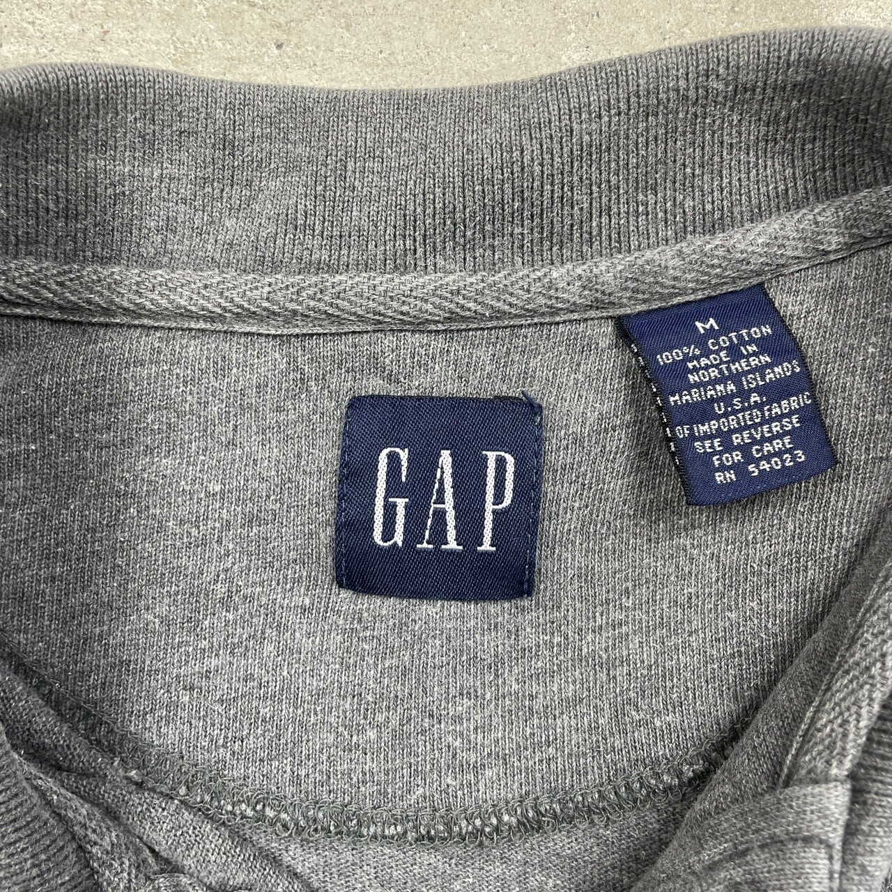 90年代 GAP オールドギャップ 長袖ポロシャツ メンズL相当 古着 90s