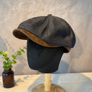 Denim Newsboy Cap Hat / デニム キャスケット キャップ ハット