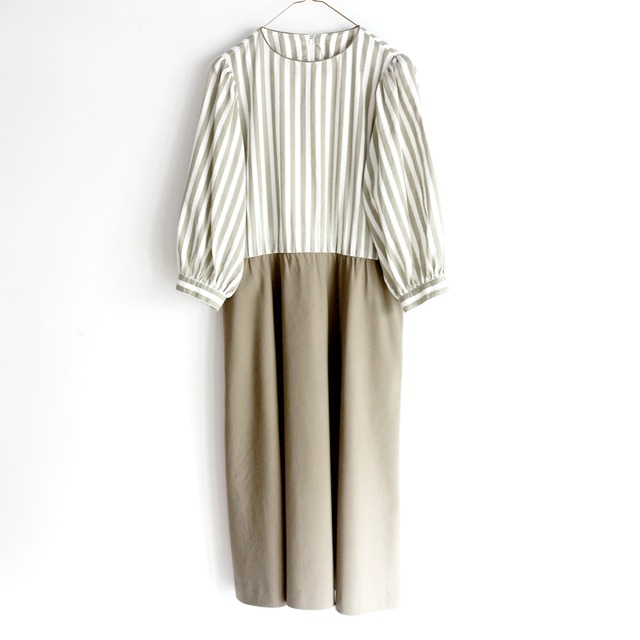 stripe puff sleeve_OP