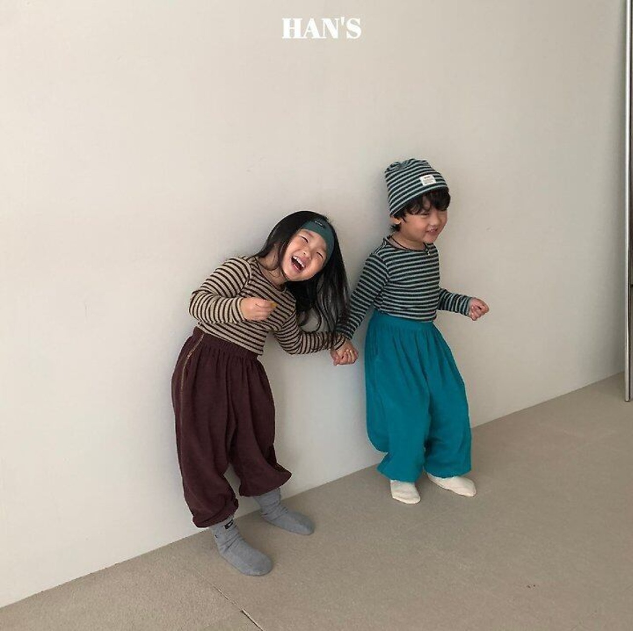 韓国子供服 / 26Autumn / 〖取寄〗Hans / テリーパンツ / キッズ服 / ジュニア服 *XS~JM*