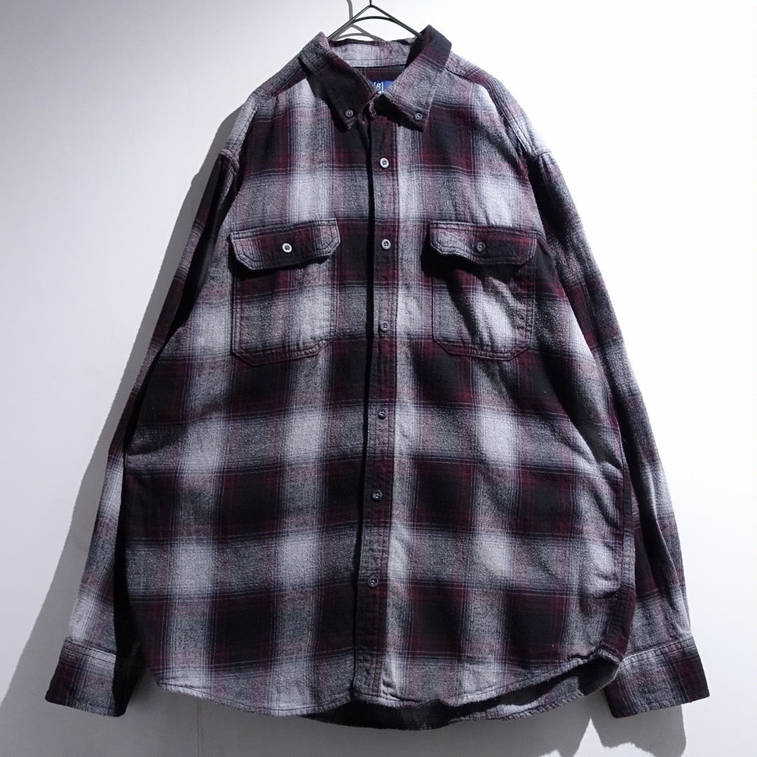 "GEORGE" Multicolor Ombre Check Flannel Shirt
