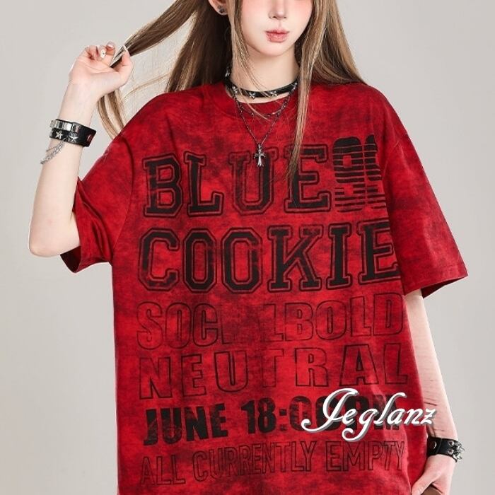 2色 Tシャツ ロンT タイダイ柄 ナンバーロゴ アメリカン レトロ( MC269)γα