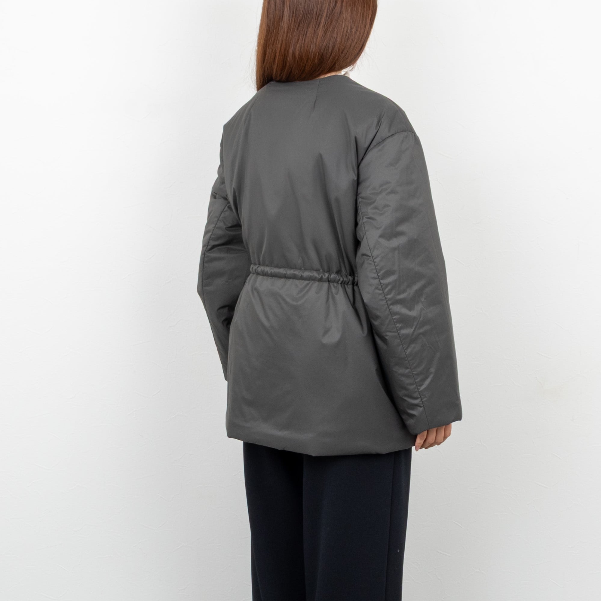 Ballsey／ボールジィ】タイニーリップ ドロストショートコート（グレー