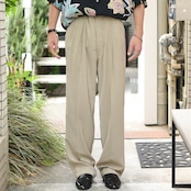drape silhouette golf embroidery 2tuck slacks
