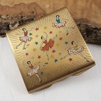 1950's 英国製 アイスダンサーのコンパクト (w-1)