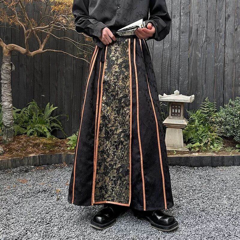 之】☆巻きスカート☆チャイナ メンズ 武士 プリーツ 男女兼用 | 之 之】☆巻きスカート☆チャイナ メンズ 武士 プリーツ 男女兼用 | 之
