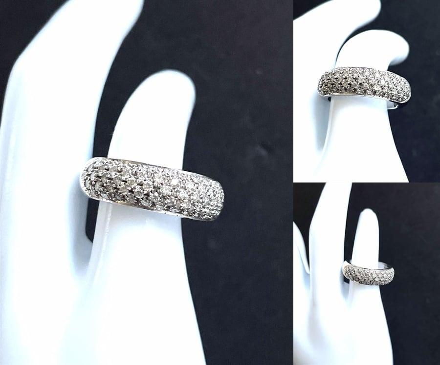DAMIANI ダミアーニ K18WG ホワイトゴールド パヴェ ダイヤモンド
