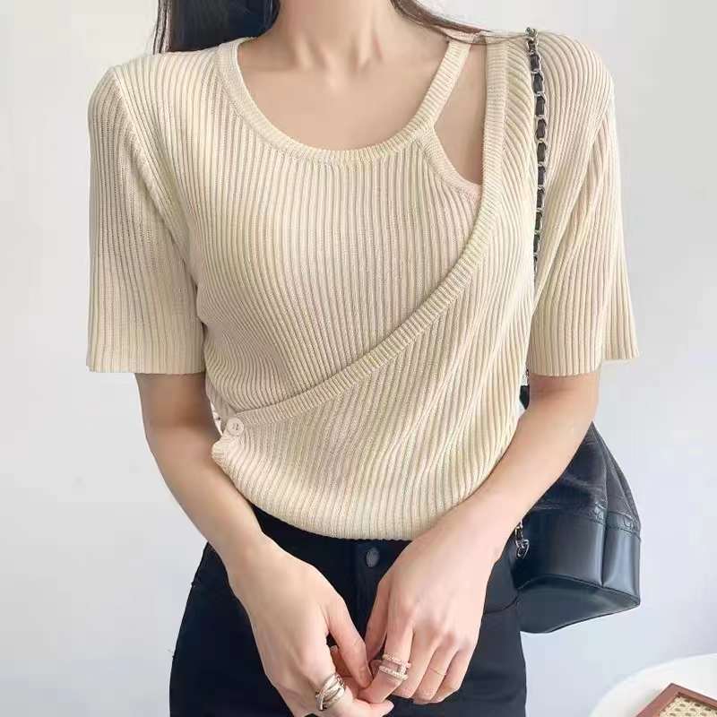 カシュクールリブトップス　AJ4Z4039-058