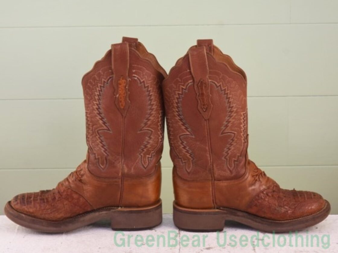 W902 USA製 ルケーシー Lucchese ビンテージ ウェスタンブーツ ワニ革 