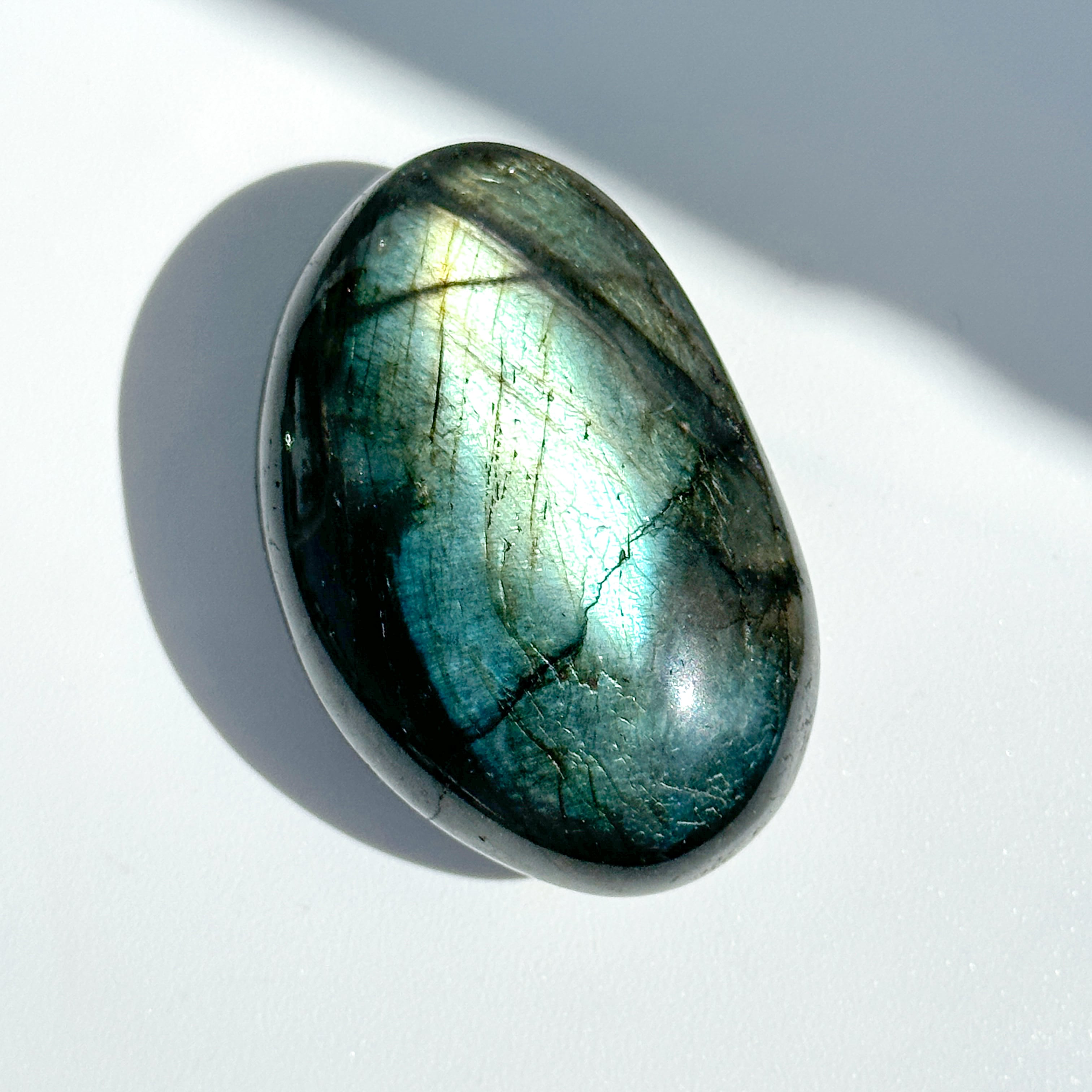 ラブラドライト パームストーン 43◇ Labradorite ◇天然石・鉱物・パワーストーン・インテリア