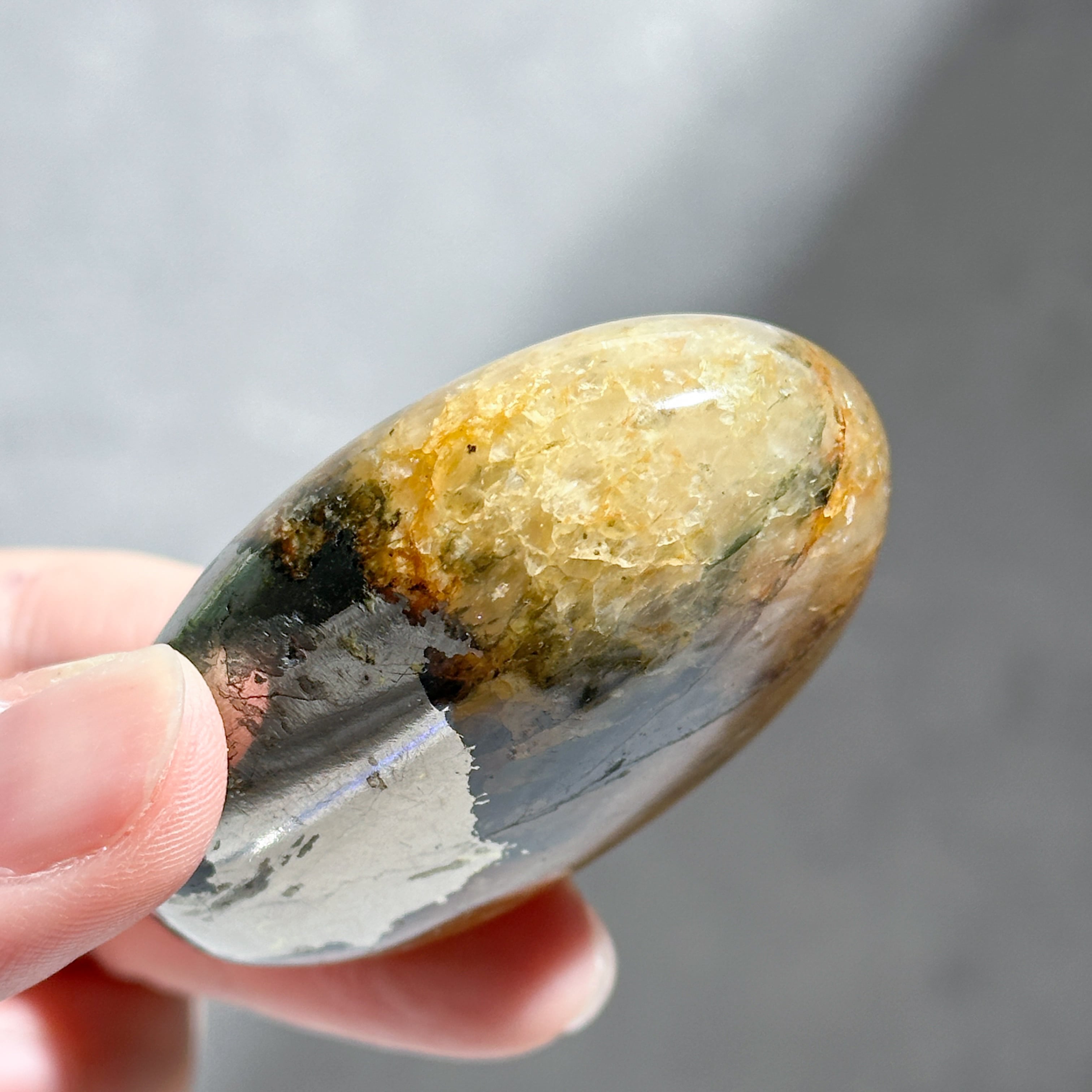 パイライト with クォーツ パーム34◇Pyrite with Quartz◇天然石